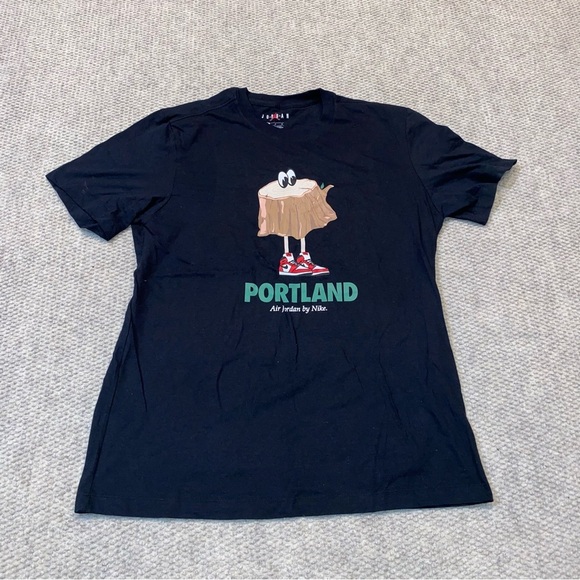Nike Other - Nike Air Jordan “PORTLAND - Air Jordan By Nike” Short Sleeve Shirt Men Size Med